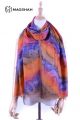 MERINO WOOL SCARF HAND PAINTED BUTTERWOOL BWHP007
