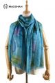 MERINO WOOL SCARF HAND PAINTED BUTTERWOOL BWHP019