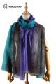 MERINO WOOL SCARF HAND PAINTED BUTTERWOOL BWHP021