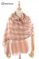 MERINO BUTTERWOOL PLAID SCARF BWMG5