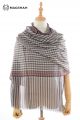 MERINO BUTTERWOOL PLAID SCARF BWMH15