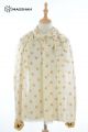 MERINO WOOL HAND SCREEN PRINTED SCARF - BUTTERWOOL BWPA34