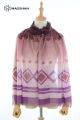 MERINO WOOL HAND SCREEN PRINTED SCARF - BUTTERWOOL BWPC10