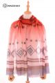 MERINO WOOL HAND SCREEN PRINTED SCARF - BUTTERWOOL BWPC3
