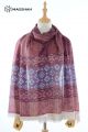 MERINO WOOL HAND SCREEN PRINTED SCARF - BUTTERWOOL BWPD8