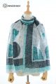 MERINO WOOL HAND SCREEN PRINTED SCARF - BUTTERWOOL BWPF2