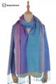 SILK MERINO WOOL SCARF - GS RIMJIM 6 COLOR GSRJ72