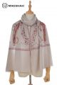 HAND NEEDLE EMBROIDERY SCARF HNB25