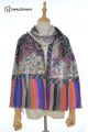 MERINO WOOL PRINTED & EMBROIDERY SCARF MSD1