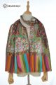 MERINO WOOL PRINTED & EMBROIDERY SCARF MSD2