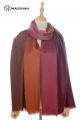MERINO WOOL DOUBLE SHADE OMBRE SCARF SUPERBANU SBDR26
