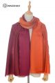 MERINO WOOL DOUBLE SHADE OMBRE SCARF SUPERBANU SBDR33