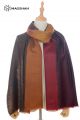 MERINO WOOL DOUBLE SHADE OMBRE SCARF SUPERBANU SBDR34