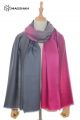 MERINO WOOL DOUBLE SHADE OMBRE SCARF SUPERBANU SBDR37