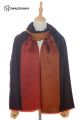 MERINO WOOL DOUBLE SHADE OMBRE SCARF SUPERBANU SBDR40