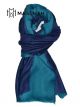 MERINO WOOL SCARF DOUBLE SHADE SUPERBANU  SBDS2