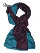MERINO WOOL SCARF DOUBLE SHADE SUPERBANU  SBDS23