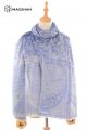 MERINO WOOL PAISLEY SCARF JACQUARD SUPERBANU SBJB13