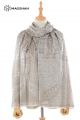MERINO WOOL PAISLEY SCARF JACQUARD SUPERBANU SBJB5
