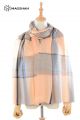 MERINO WOOL AND SILK PLAID SCARF - SUPERBANU  SBSCA3