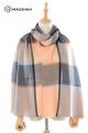 MERINO WOOL AND SILK PLAID SCARF - SUPERBANU  SBSCA4