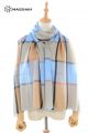 MERINO WOOL AND SILK PLAID SCARF - SUPERBANU  SBSCA41