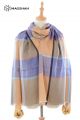 MERINO WOOL AND SILK PLAID SCARF - SUPERBANU  SBSCA43