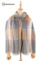 MERINO WOOL AND SILK PLAID SCARF - SUPERBANU  SBSCA9