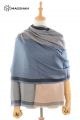 MERINO WOOL AND SILK PLAID SCARF - SUPERBANU  SBSCB15