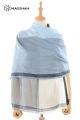 MERINO WOOL AND SILK PLAID SCARF - SUPERBANU  SBSCB32