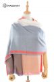 MERINO WOOL AND SILK PLAID SCARF - SUPERBANU  SBSCB6