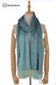 MERINO WOOL AND SILK SCARF DOUBLE SHADE SWR03