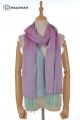 MERINO WOOL AND SILK SCARF DOUBLE SHADE SWR19