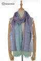 MERINO WOOL AND SILK SCARF DOUBLE SHADE SWR20