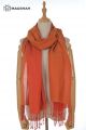 MERINO WOOL AND SILK SCARF DOUBLE SHADE SWR29