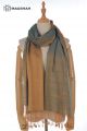 MERINO WOOL AND SILK SCARF DOUBLE SHADE SWR40