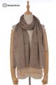MERINO WOOL AND SILK SCARF DOUBLE SHADE SWR41
