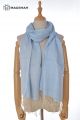 MERINO WOOL AND SILK SCARF DOUBLE SHADE SWR54