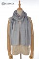 MERINO WOOL AND SILK SCARF DOUBLE SHADE SWR58
