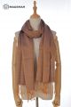 MERINO WOOL AND SILK SCARF DOUBLE SHADE SWR60