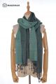 MERINO WOOL AND SILK SCARF DOUBLE SHADE SWR61