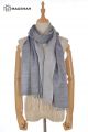 MERINO WOOL AND SILK SCARF DOUBLE SHADE SWR65