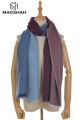 MERINO WOOL AND ACRYLIC PLAID SCARF WAP01