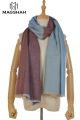 MERINO WOOL AND ACRYLIC PLAID SCARF WAP06