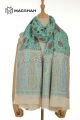 SHAWL MERINO WOOL KANI EMBROIDERY WKESH11